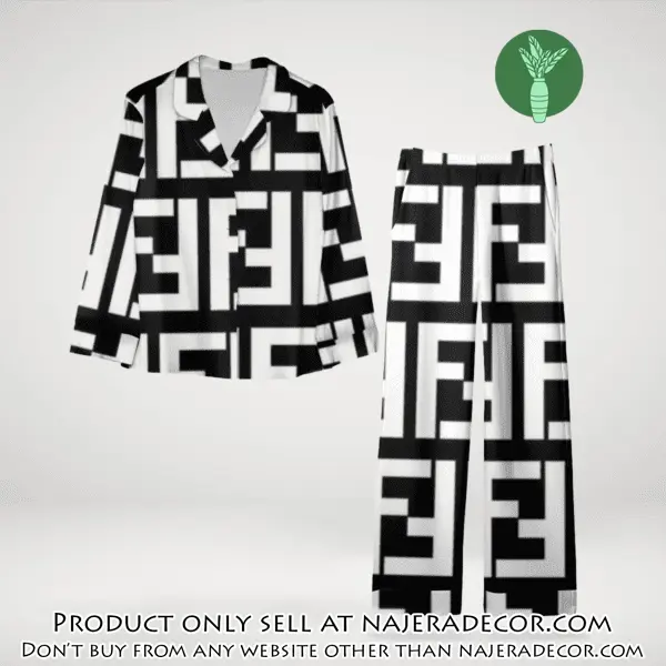 Trending luxury fendi satin pajama set pjs1050 njr3814445